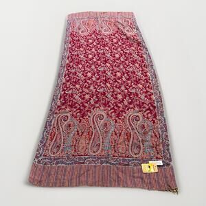 Jerusalem 100% cashmere Scarf Shawl One Size 68x 26 NWT New